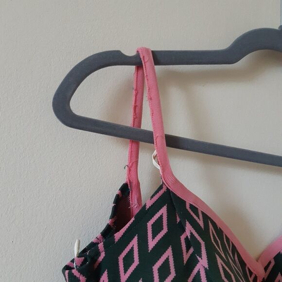 Vintage Patterned One Piece Swimsuit - Picture 6 of 7